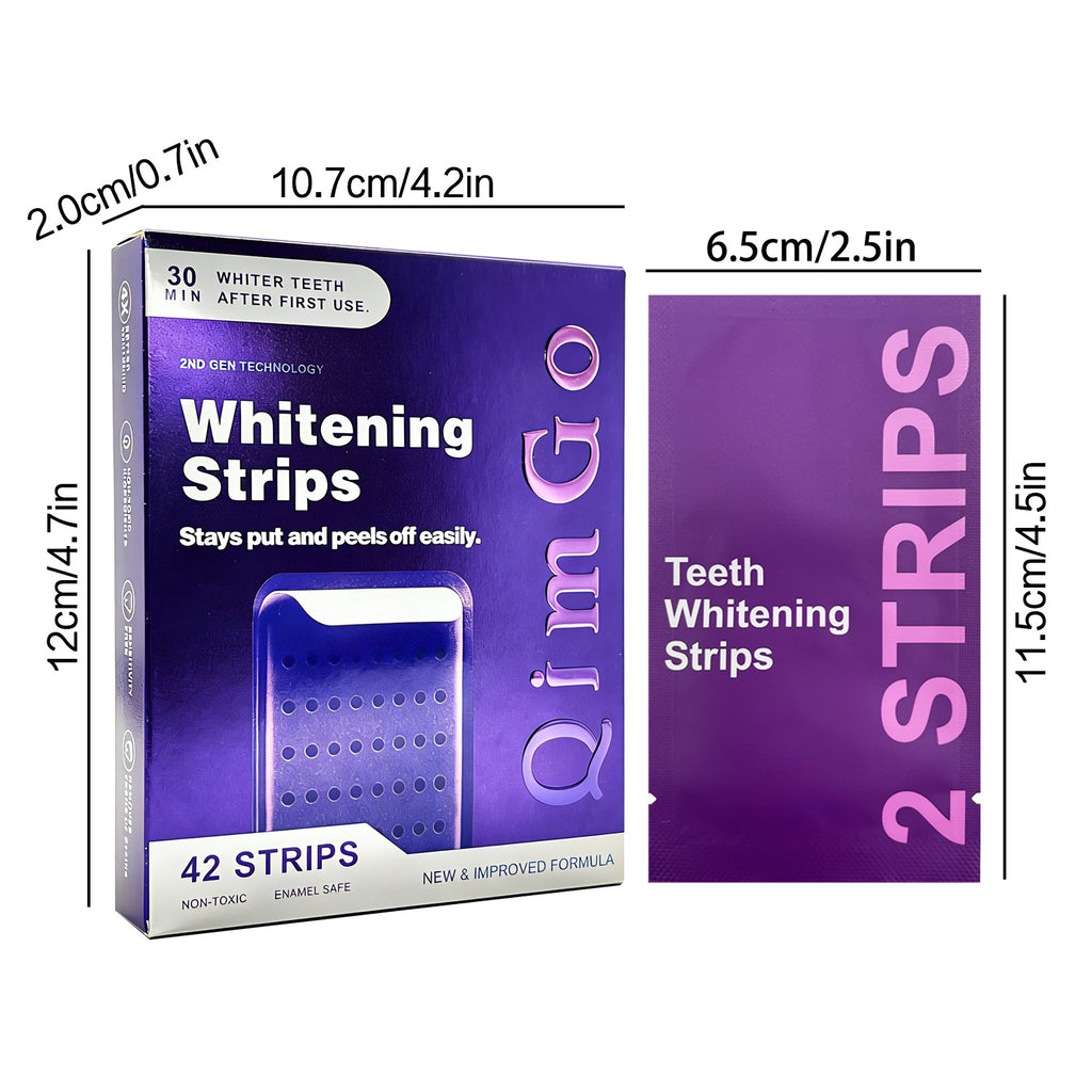 V34 Purple patches Remove yello Whitening Clean Brightening purple Whitening Strips dry patch