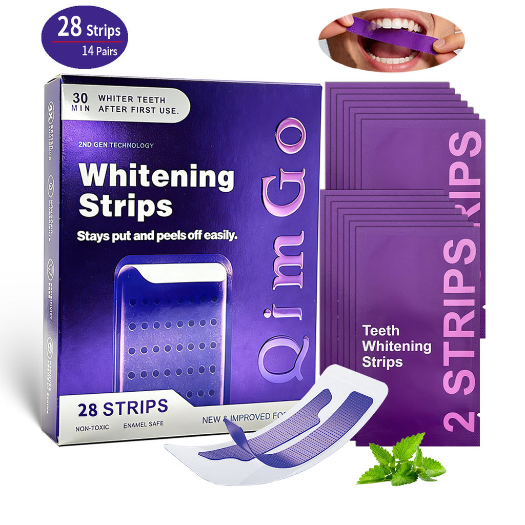 V34 Purple patches Remove yello Whitening Clean Brightening purple Whitening Strips dry patch