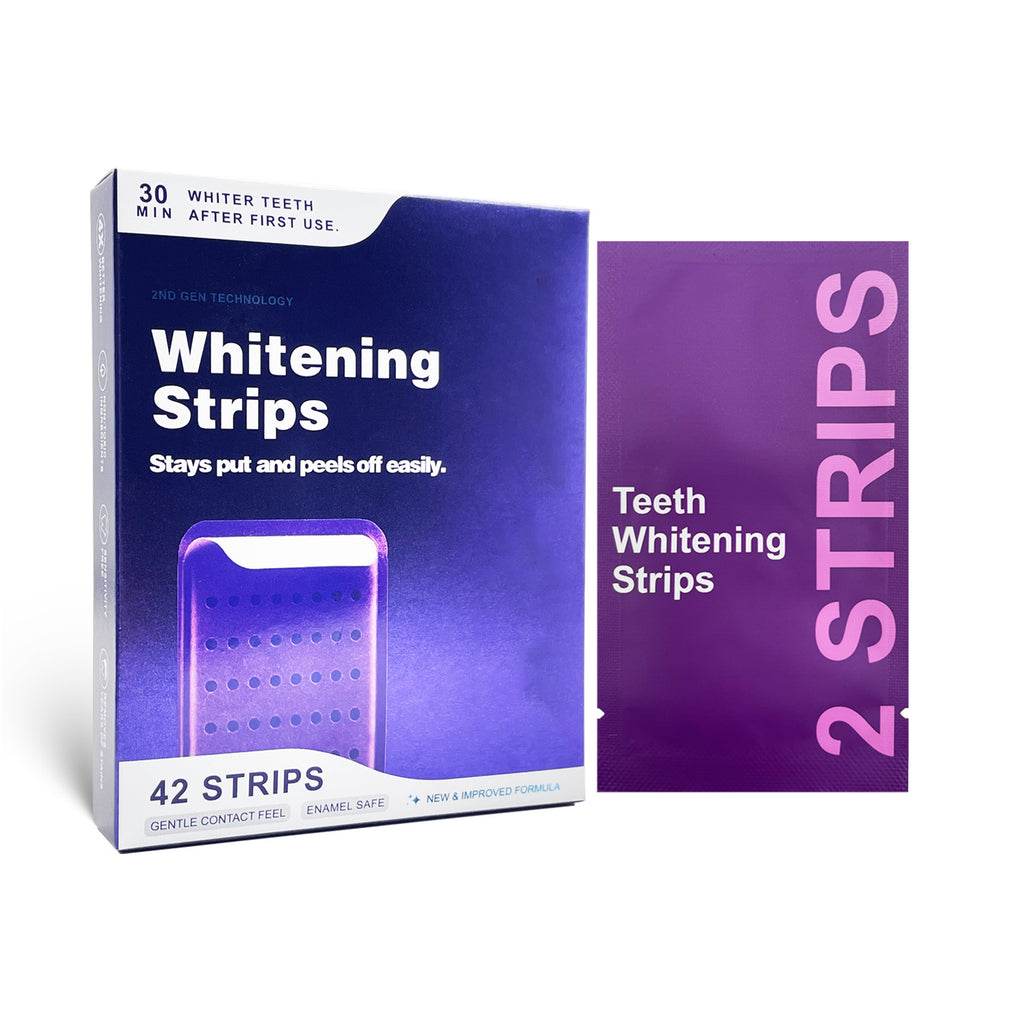 V34 Purple patches Remove yello Whitening Clean Brightening purple Whitening Strips dry patch